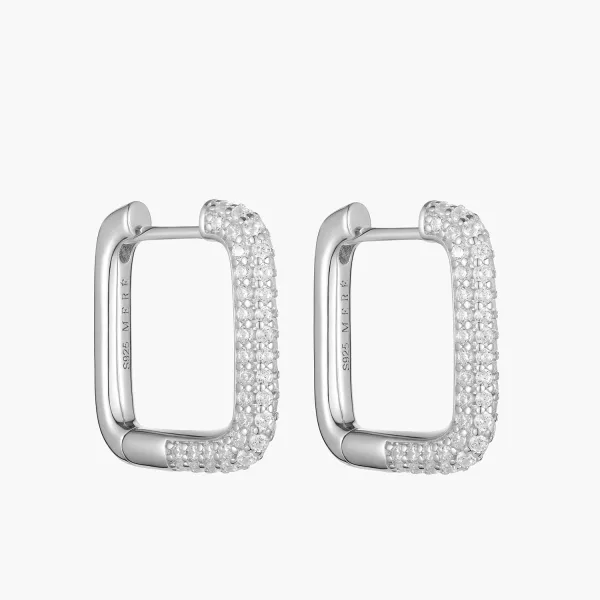 Clara Square Hoops
