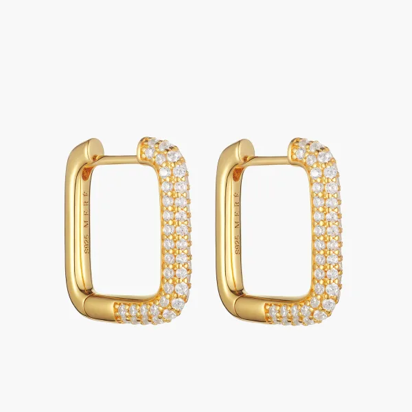 Clara Square Hoops
