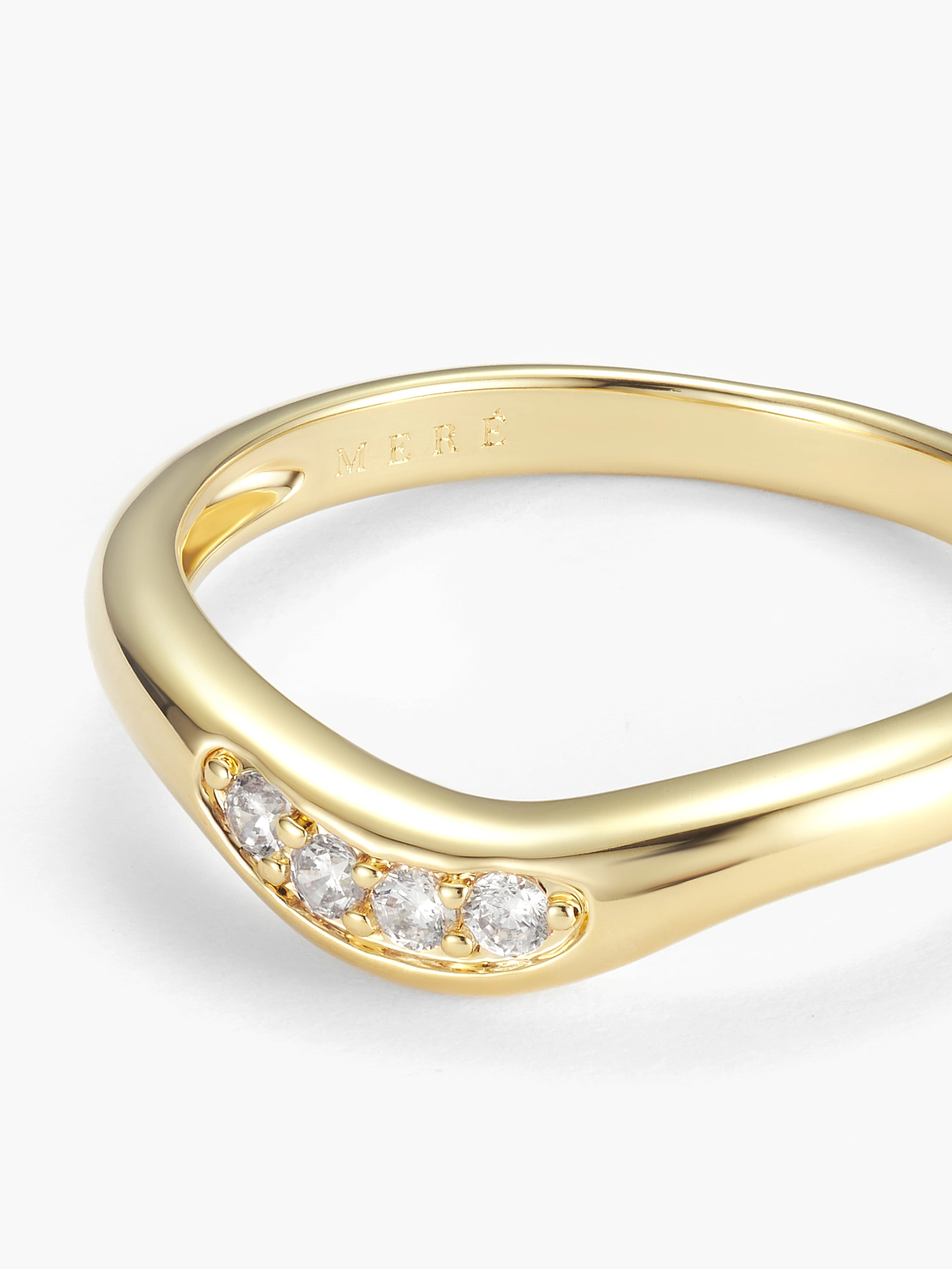 Alba Pavé Wave Ring — изображение 2