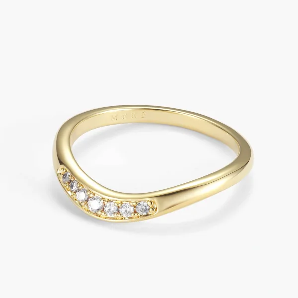 Rina Pavé Curve Ring