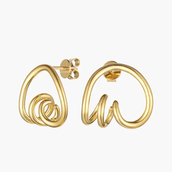 Ella Sculpted Hoops
