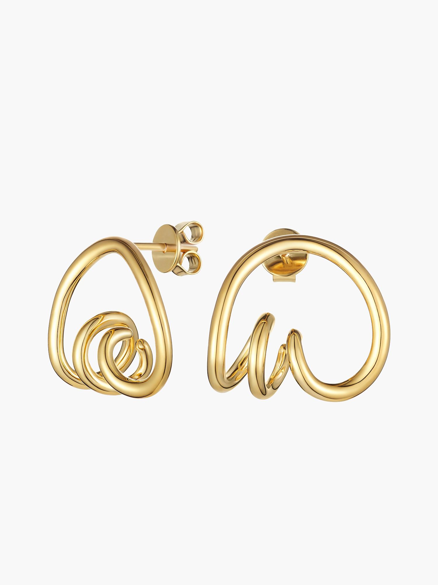 Ella Sculpted Hoops