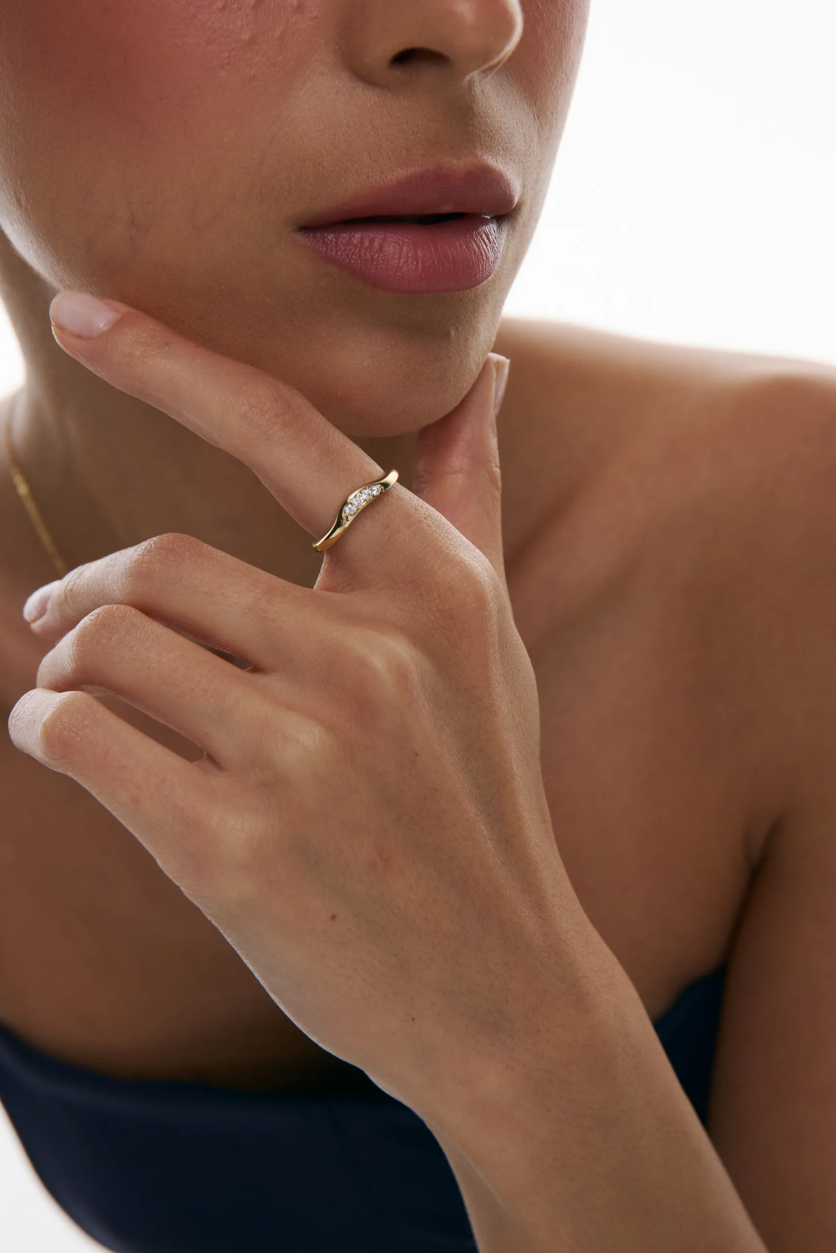 Rina Pavé Curve Ring — изображение 6